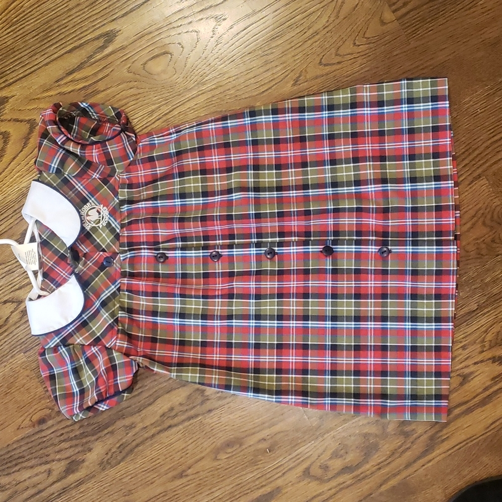 Primrose School Uniform Short Sleeve Peter Pan Collar Dress